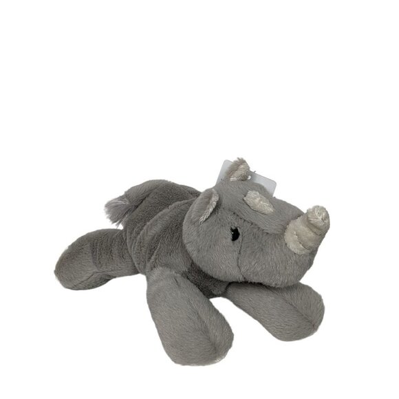 Aurora World Gray Rhinoceros Zoo Safari Animal Plush Stuffed Animal 2019 9" - Picture 2 of 9